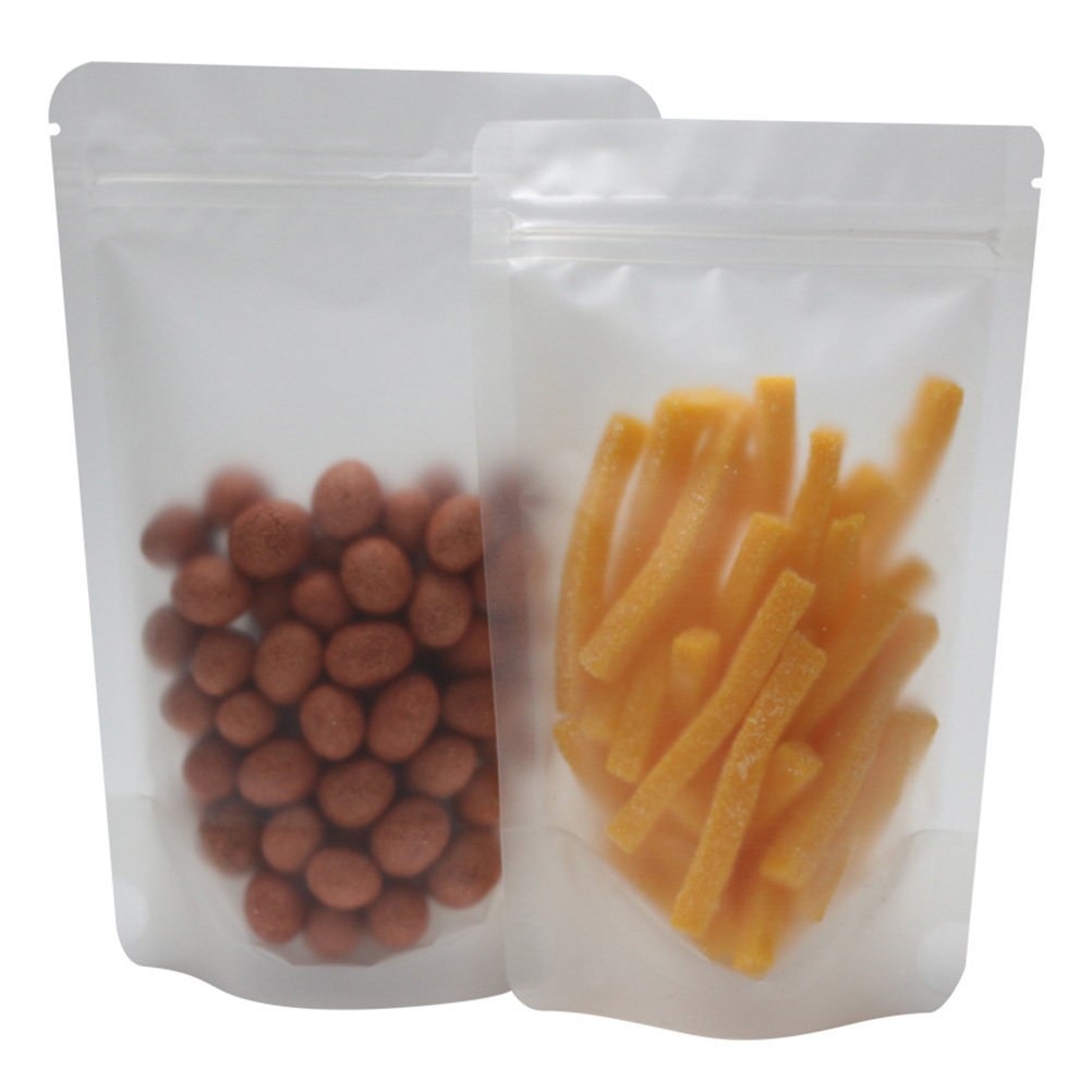Food Storage Bag - 100Pcs Self Sealing Clear Food Grade