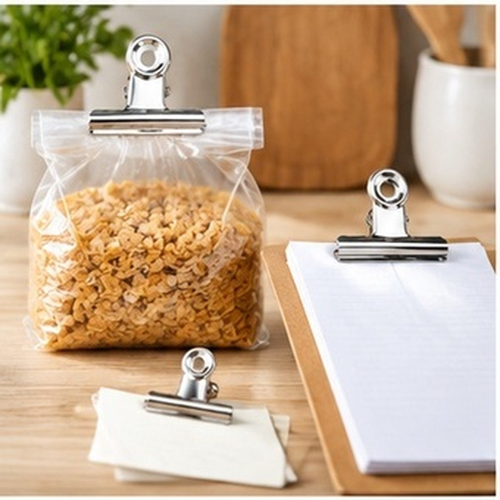 Food Storage Bag - 30Pcs Stainless Steel Circular Bill Clips
