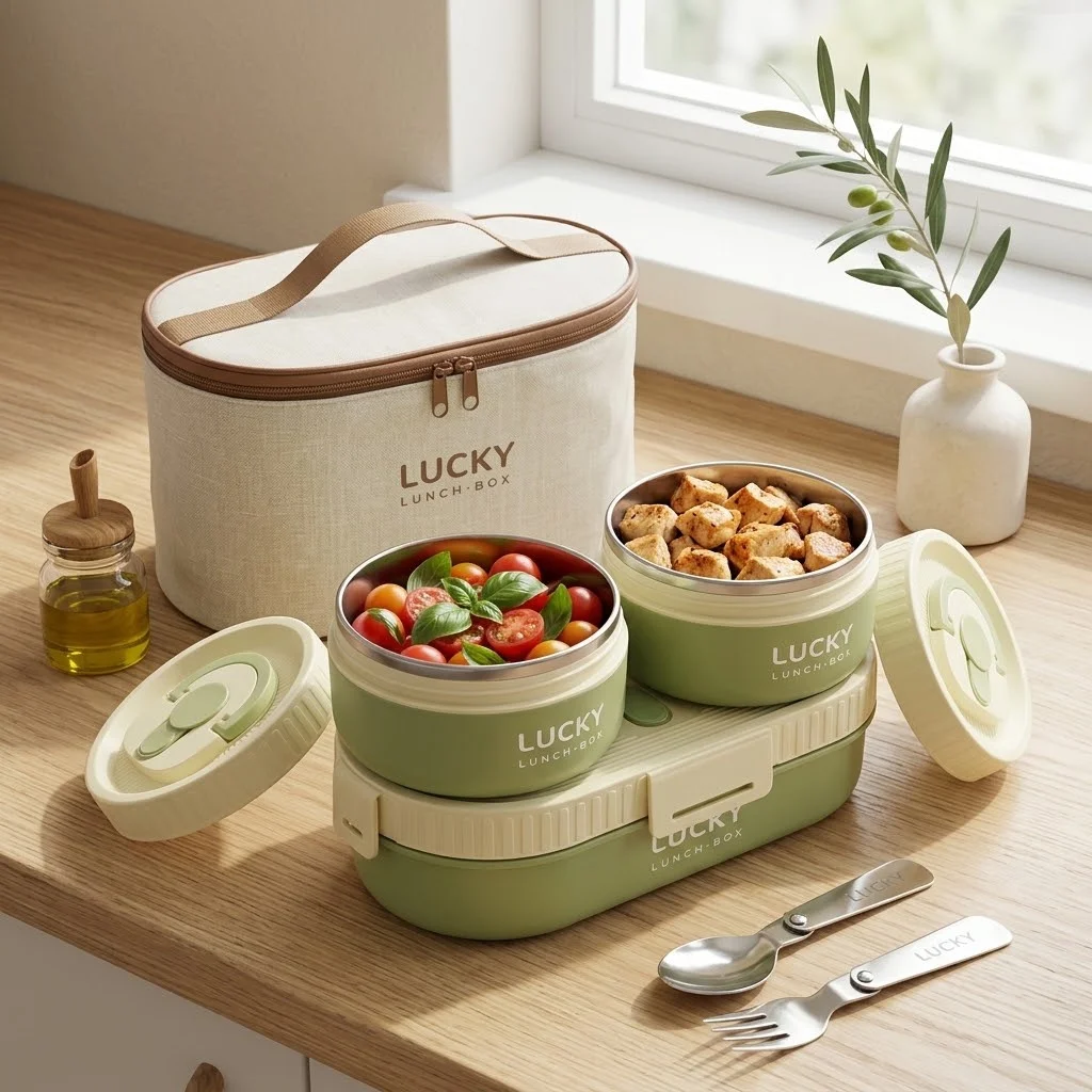 304 Stainless Steel Thermal Be - Food Storage With Dividers recension och pris