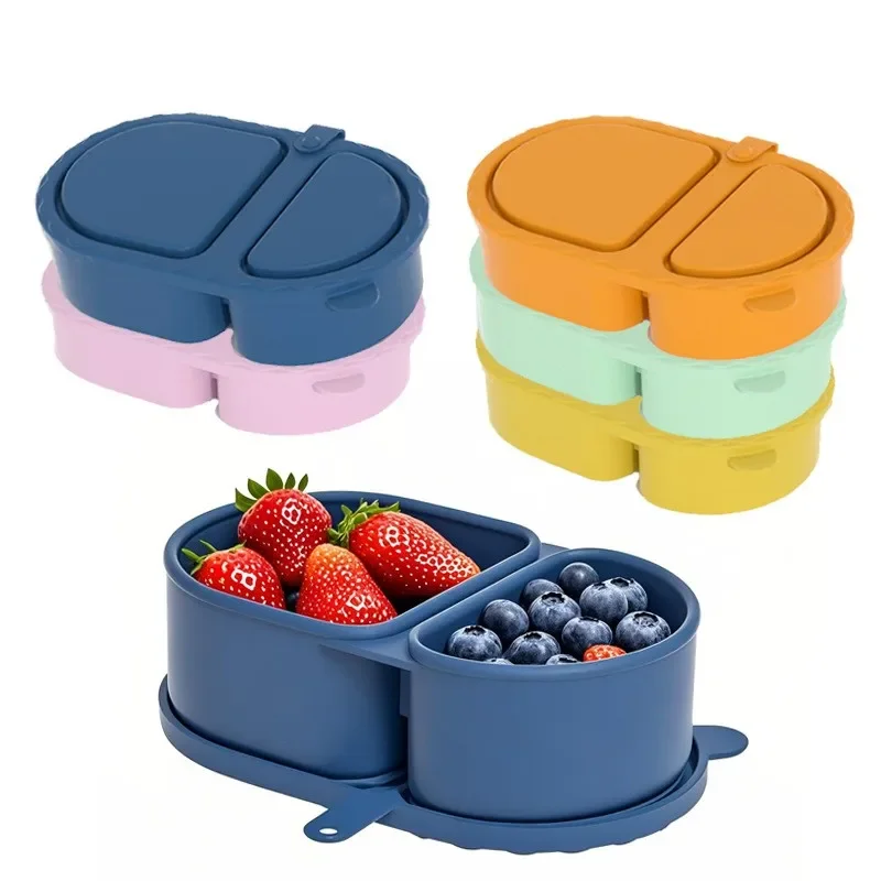 Silicone Snack Container with  - Food Storage Oven Safe recension och pris