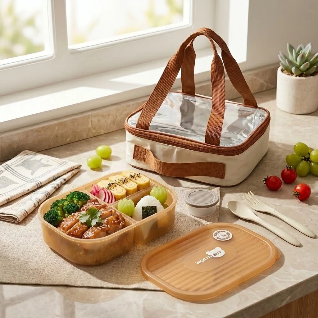 Divided Plastic Bento Box 3 Co - Food Storage With Dividers recension och pris