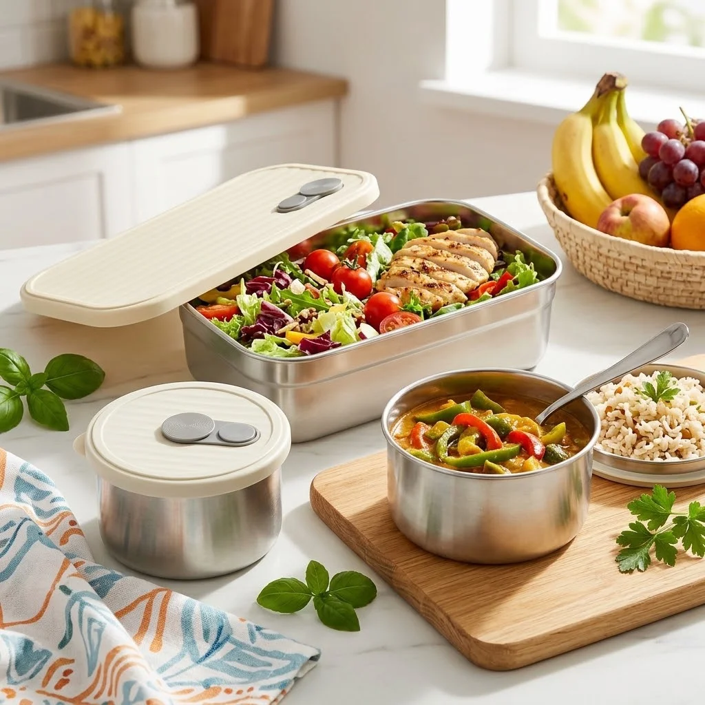 304 Stainless Steel Lunch Box  - Food Storage Oven Safe recension och pris