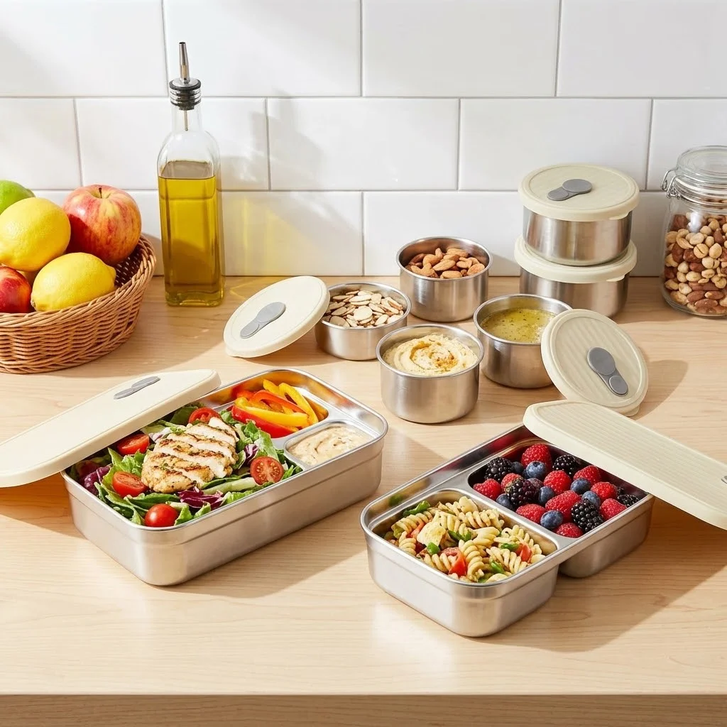 304 Stainless Steel Lunch Box  - Food Storage Oven Safe recension och pris
