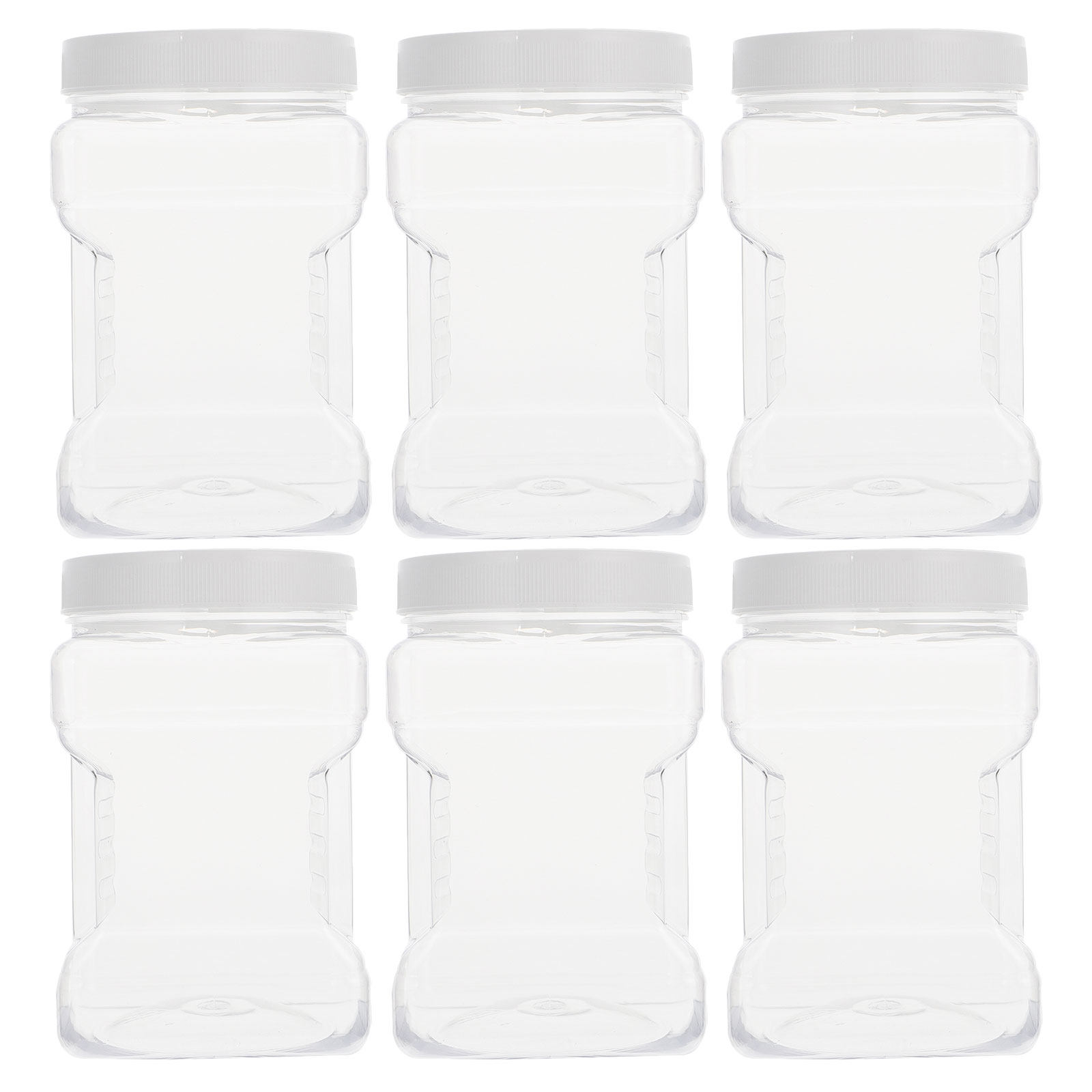 6Pcs Transparent Storage Jars  - Food Storage Containers recension och pris