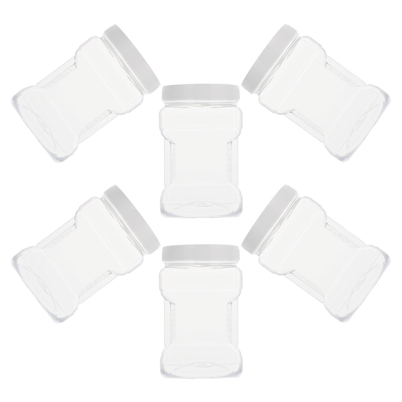 6Pcs Transparent Storage Jars  - Food Storage Containers recension och pris