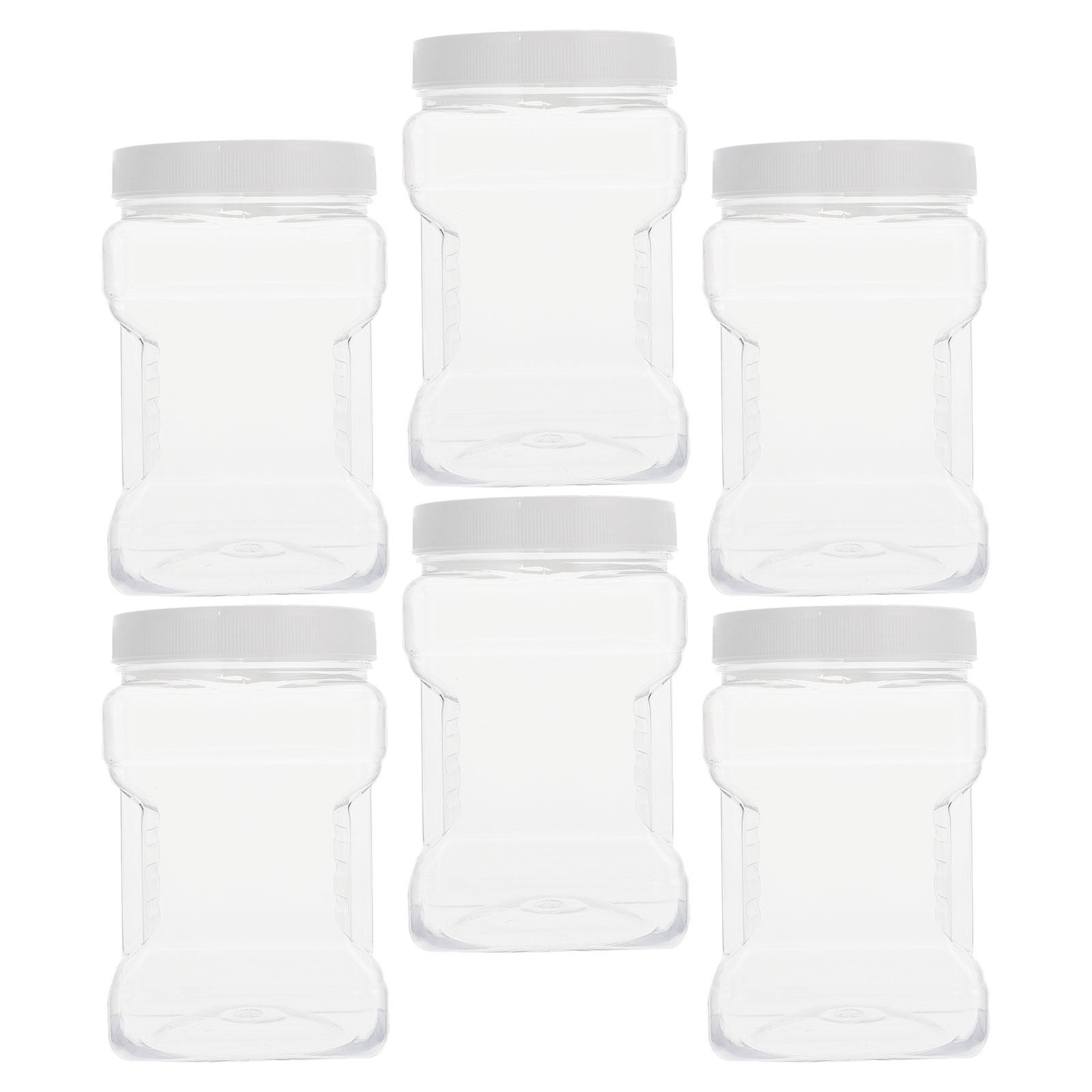 6Pcs Transparent Storage Jars  - Food Storage Containers recension och pris