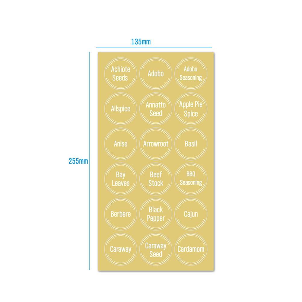 144 Pcs/set Transparent Spice  - Food Storage Labels recension och pris