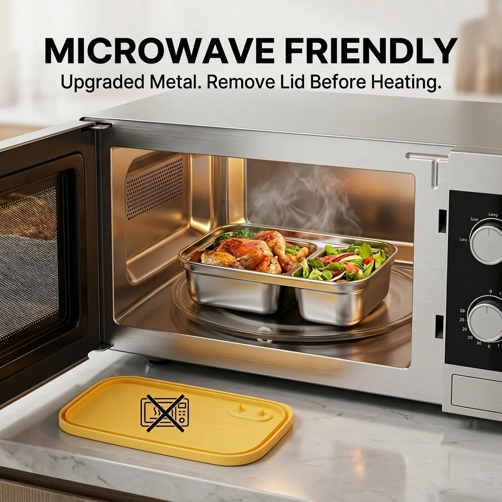 Microwave Safe 304 Stainless S - Food Storage Oven Safe recension och pris